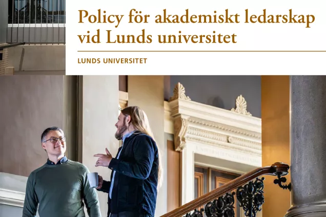 Bild på foldern Policy för akademiskt ledarskap på Lunds universitet